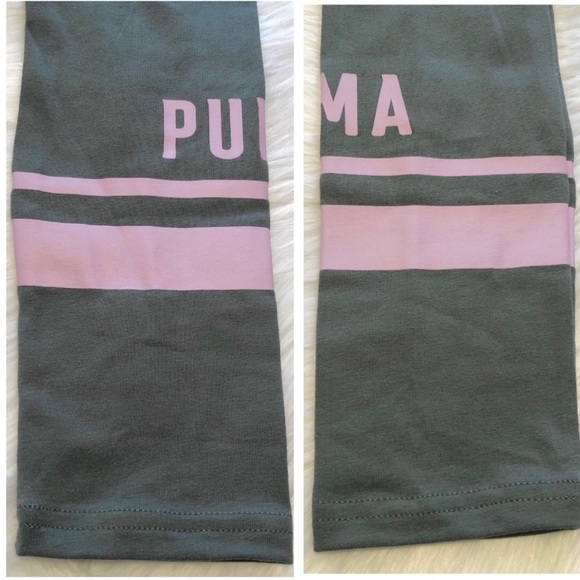 PUMA Logo Leggings in Olive Army Green NWT - Picture 8 of 13